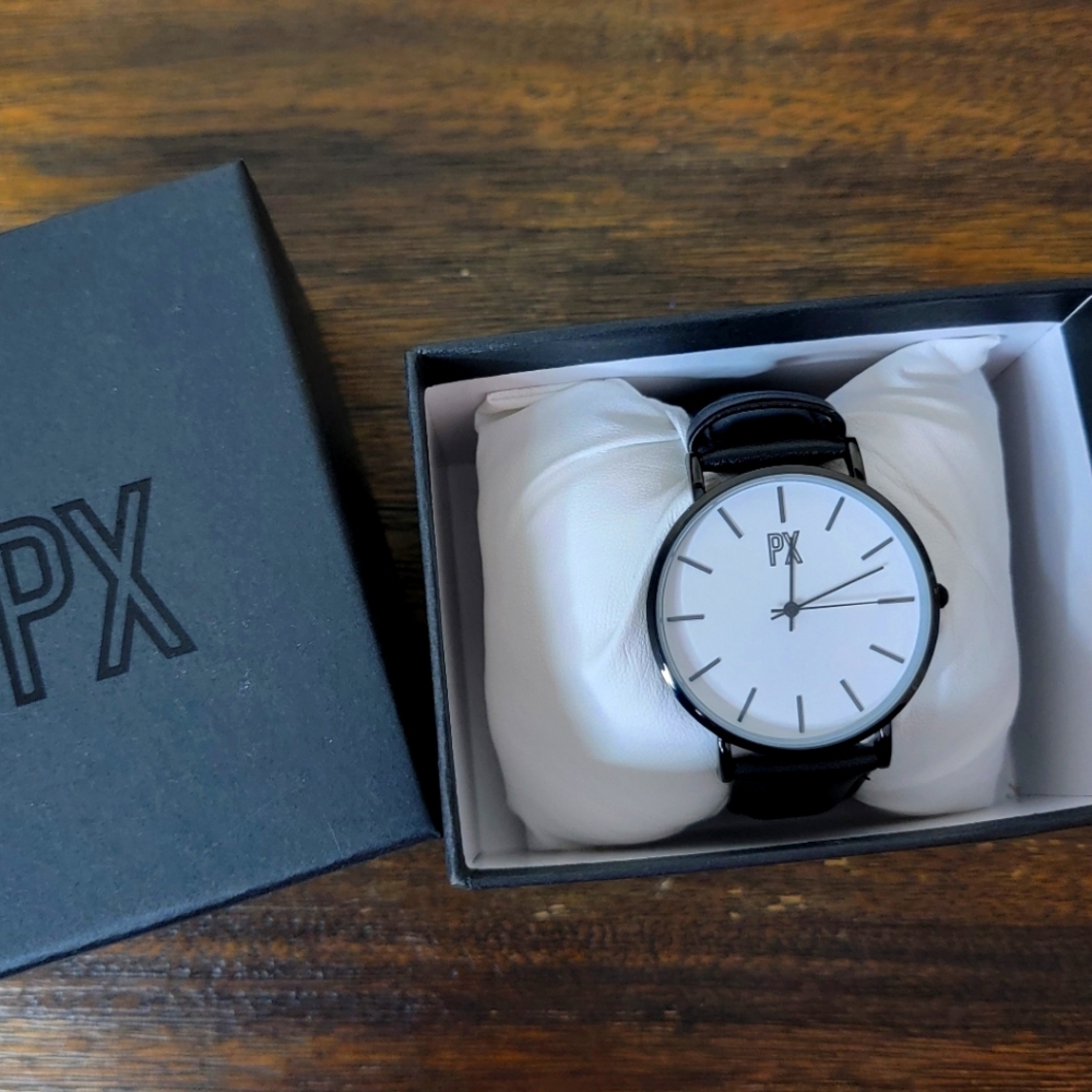 PX Henry Leather Strap Watch